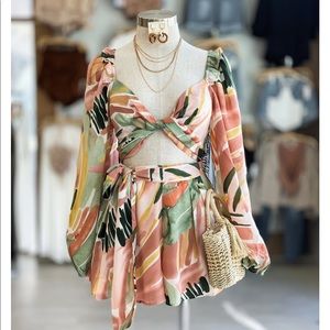 Rosy Short Set